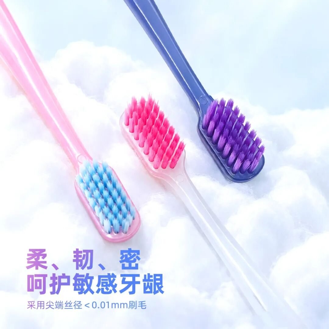 温柔护龈|威廉希尔williamhill中文透亮果冻牙刷,给敏感牙龈云朵般呵护(images 3)