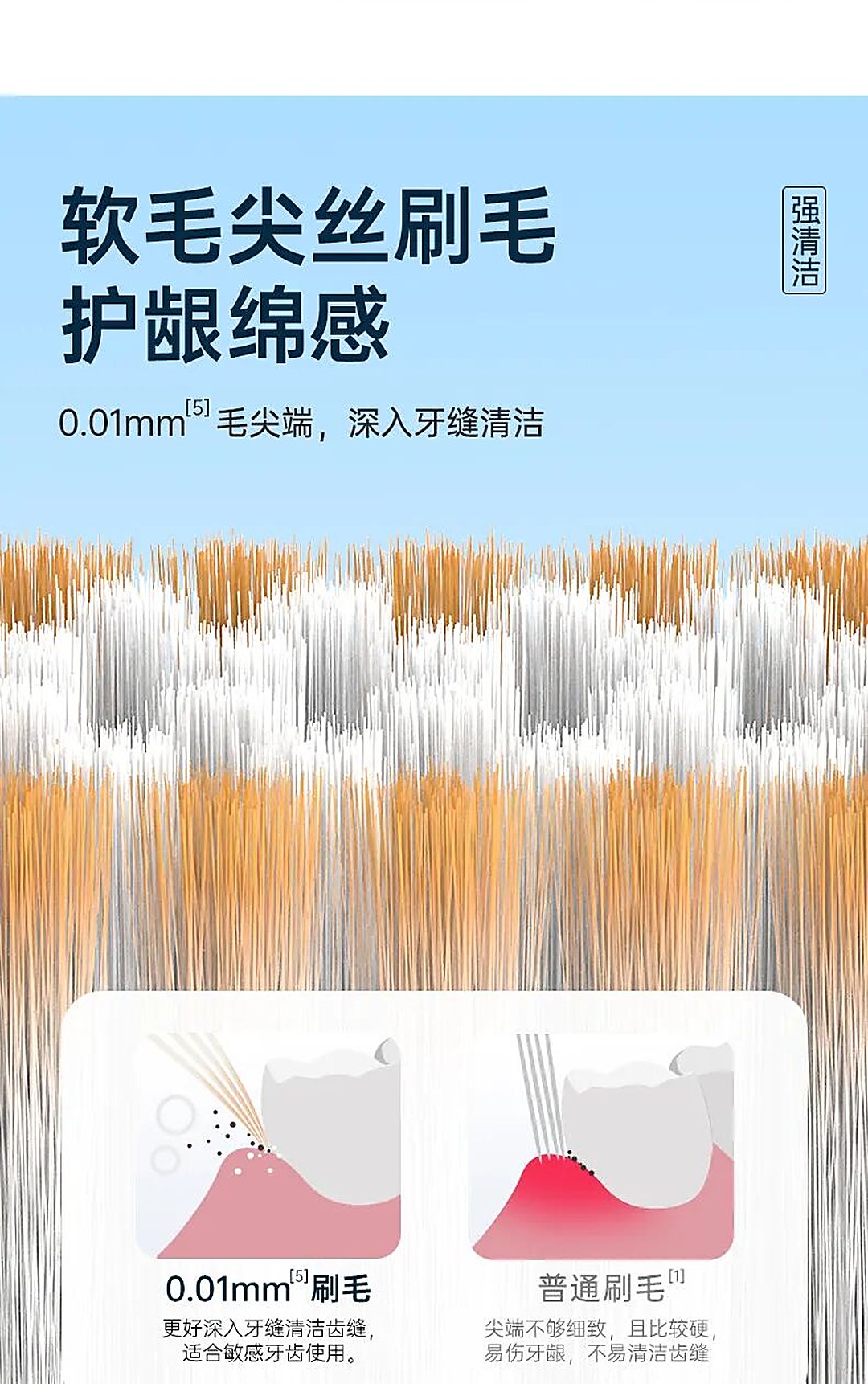 威廉希尔williamhill中文宽头高效洁齿软毛护龈牙刷（images 3）
